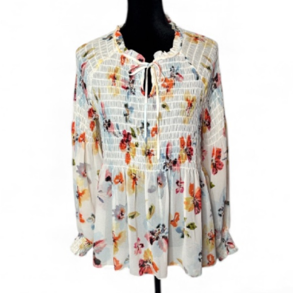 Rose & Olivia - Multicolor Floral Blouse - Size Medium